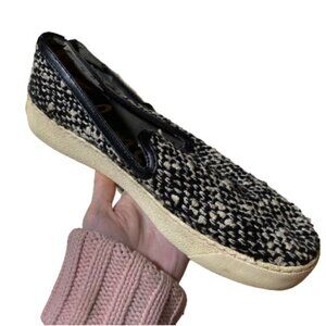 Sam Edelman Becker Slip On Black White Sneakers